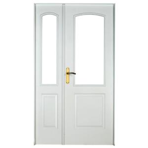 Puerta abatible berlin blanca line plus con cristal blanco…