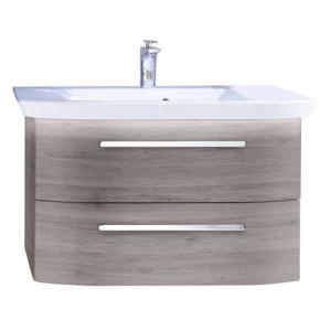 Mueble de baño con lavabo contea roble 80x50 cm