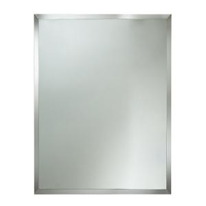 Espejo de baño bisel gris / plata 60 x 80 cm