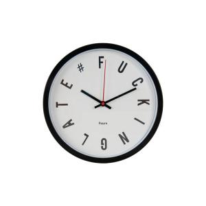 Reloj de pared fisura fuckin late circular blanco 30cm