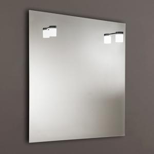 Espejo de baño con luz led mónaco 60 x 75 cm