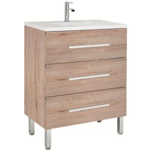 Mueble de baño con lavabo madrid roble 60x45 cm