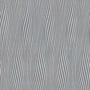 Papel pintado vinílico geométrico ondas gris
