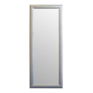 Espejo enmarcado rectangular glamour plata 141 x 56 cm