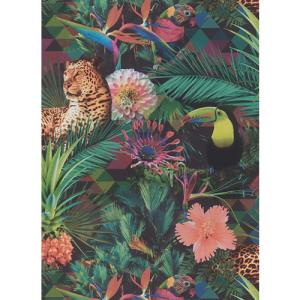 Papel pintado vinílico animales jungle multicolor