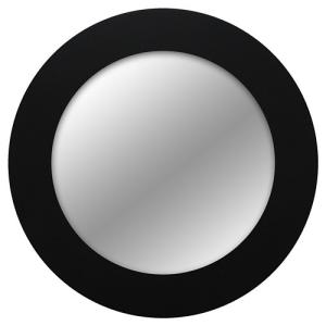 Espejo enmarcado redondo ed 189 negro d 100 cm