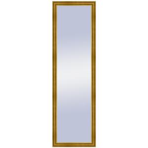 Espejo enmarcado rectangular lisa oro dorado 128 x 38 cm