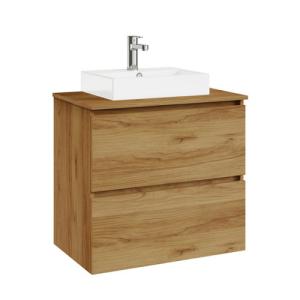 Mueble de baño con lavabo ocean marrón 70x46 cm