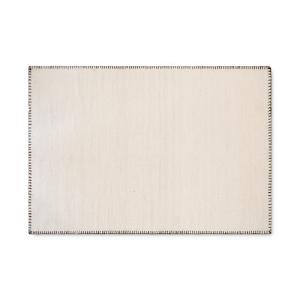 Alfombra lana perimetro beige y negro rectangular 200x290cm