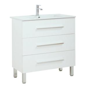 Mueble de baño con lavabo madrid blanco 80x40 cm