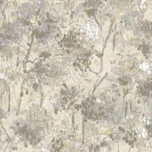 Papel pintado aspecto texturizado floral tnt eco 5050-5 gris