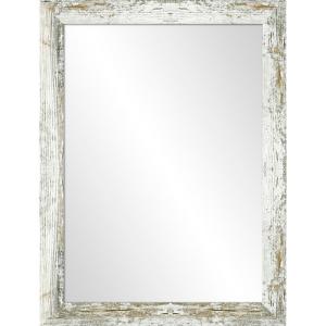 Espejo enmarcado rectangular harry blanco 80 x 60 cm