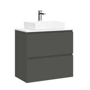 Mueble de baño con lavabo limit gris oscuro 70x38.6 cm
