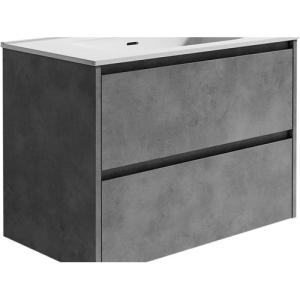 Mueble de baño con lavabo moon gris 80x45 cm