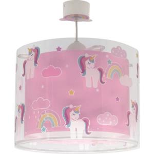Lámpara de techo unicorns 1 luz e27 d33 cm multicolor infan…