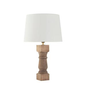 Lámpara de mesa sin fuente de luz sigrid e27 madera 58 cm d…