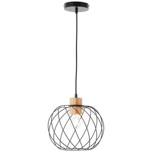 Lámpara de techo inspire mallow metal bambú 1 luz 30 cm
