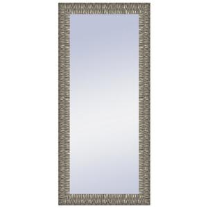 Espejo enmarcado rectangular melanie plata plata 146.4 x 66…