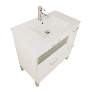 Mueble de baño con lavabo fox blanco 80x45 cm