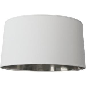Lámpara de techo de algodón cónico ø38 blanco/plata