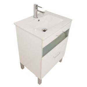 Mueble de baño con lavabo fox blanco 60x45 cm