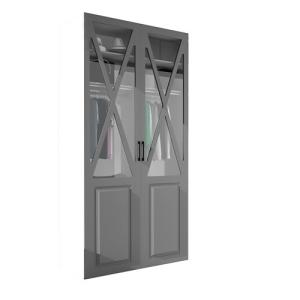 Armario ropero puerta abatible spaceo home manila gris 120x…