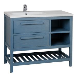 Mueble de baño con lavabo amazonia azul 100x45 cm