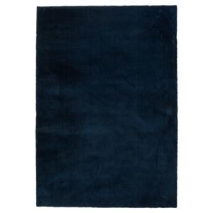 Alfombra poliamida touch azul oscuro rectangular 160x230cm