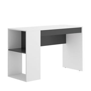 Mesa escritorio thane blanco y gris 115x50x74 cm