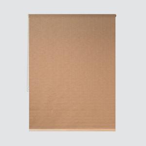 Estor enrollable translúcido petra lino marrón de 90x250cm