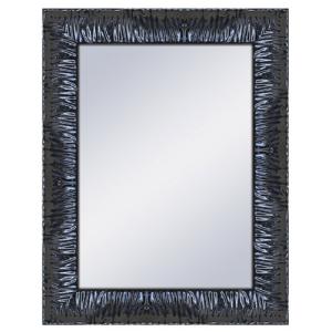 Espejo enmarcado rectangular amy negro 70 x 90 cm