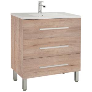 Mueble de baño madrid roble 80 x 40 cm