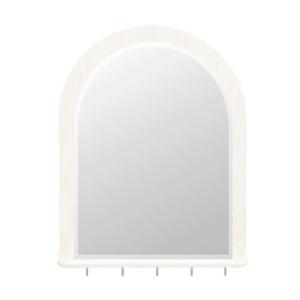 Espejo enmarcado rectangular ventana blanco 64 x 55 cm