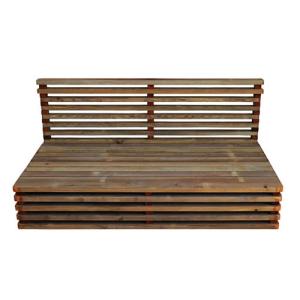 Sofa de madera 3 plazas relax
