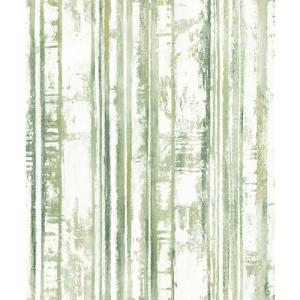 Papel pintado vinílico naturaleza imitación bambú verde