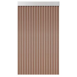 Cortina de puerta lisboa marrón de 120x210 cm