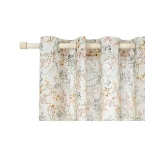 Visillo gothel inspire con motivo floral beige de 270x140 cm