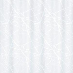 Cortina baño fores blanco poliéster 180x200 cm