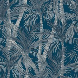 Papel pintado tnt naturaleza palmeras azul