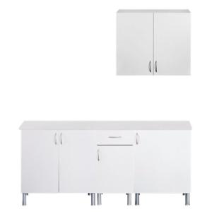 Mueble lavadero en kit basic new blanco 180cm con 1 mueble…