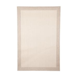 Alfombra interior/exterior pvc teplon cenefa beige rectangu…