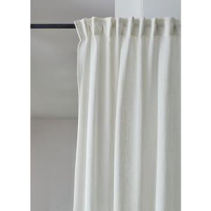 Visillo cairo con motivo liso blanco de 270 x 140 cm