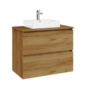 Mueble de baño con lavabo ocean marrón 80x46 cm