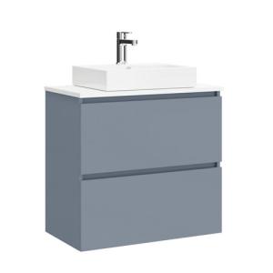 Mueble de baño con lavabo limit azul 70x38.6 cm