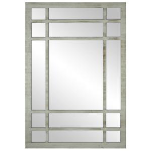 Espejo enmarcado rectangular romeo gris 100 x 70 cm