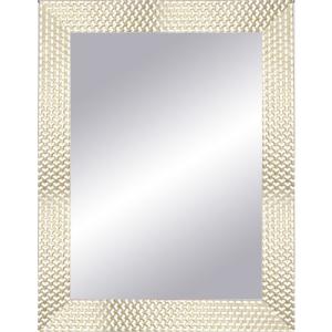 Espejo enmarcado rectangular espiral gris 87 x 67 cm