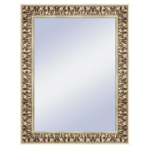Espejo enmarcado rectangular gisele barroco plata 67 x 87 cm