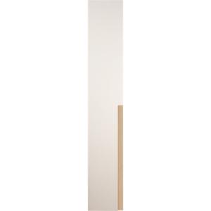 Puerta abatible de armario catar blanco y roble 40x240cm izq