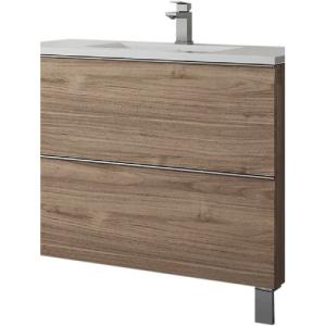 Mueble de baño con lavabo alpes roble 100x45 cm