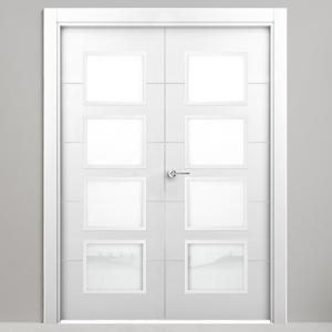 Puerta parís blanco de apertura derecha de 125.00 cm